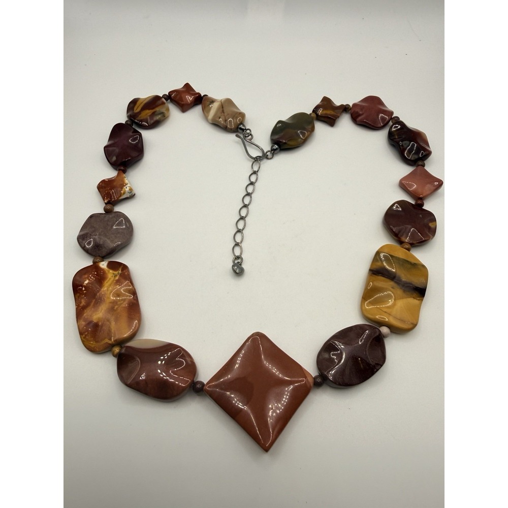 Jay King DTR Mookaite Jasper Statement Necklace Sterling Silver Gemstone 20-22"
